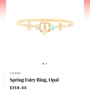Catbird discontinued Spring Fairy Ring Size 6